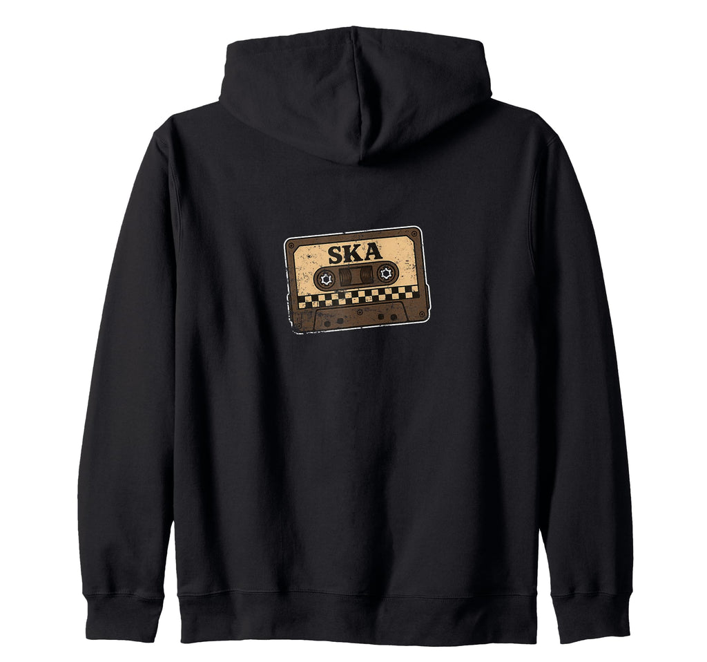 Ska Cassette Tape Checker Ska Music T-Shirt - Aesthetic Graphic Unisex - T-Shirt, Sweatshirt, Hoodie