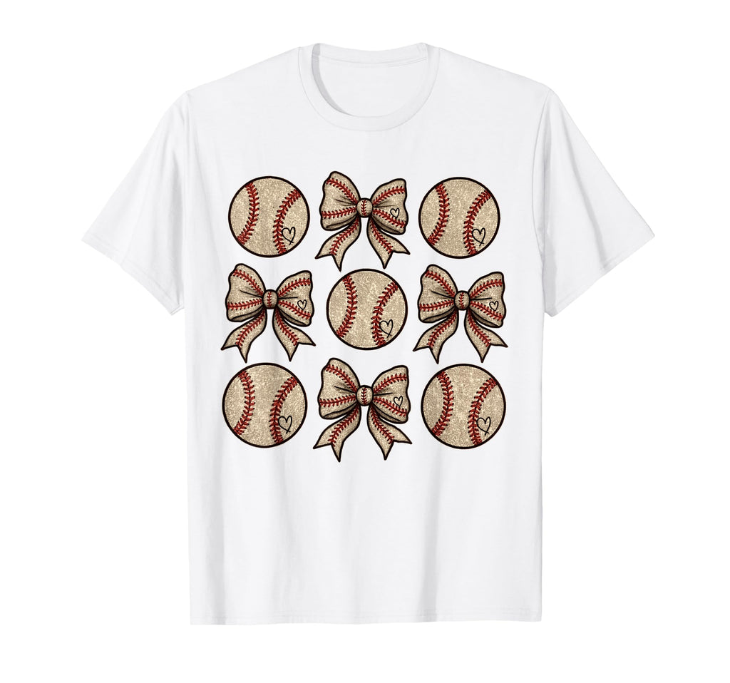 Soccer Bow Game Day Baseball Coquette T-Shirt - Novelty Apparel for Adults - T-Shirt, Sweatshirt, Hoodie