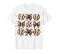 Soccer Bow Game Day Baseball Coquette T-Shirt - Novelty Apparel for Adults - T-Shirt, Sweatshirt, Hoodie