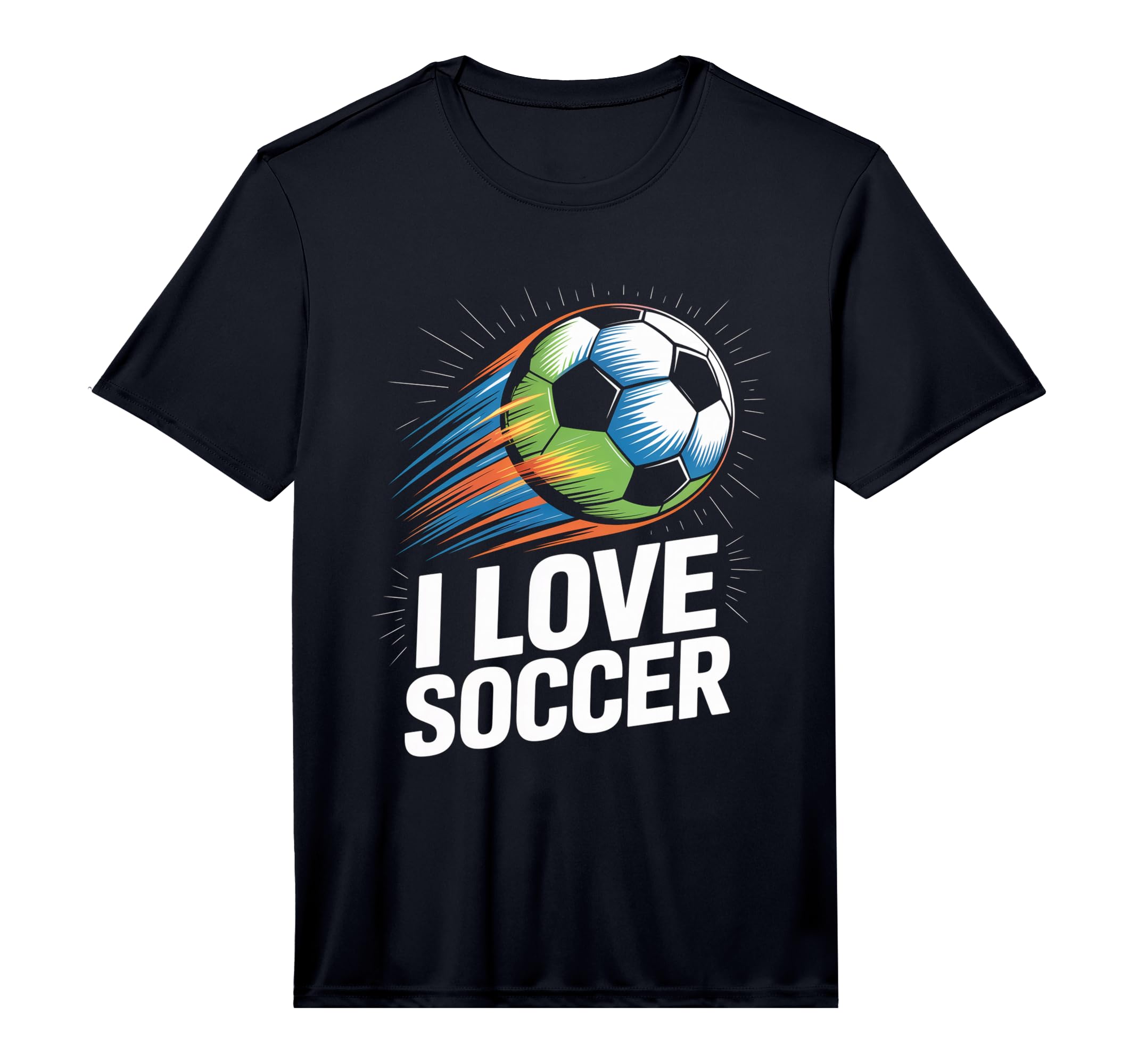 Mens I Love Soccer Enthusiasts Ball T-Shirt - Unique Graphic Men Women - T-Shirt, Sweatshirt, Hoodie