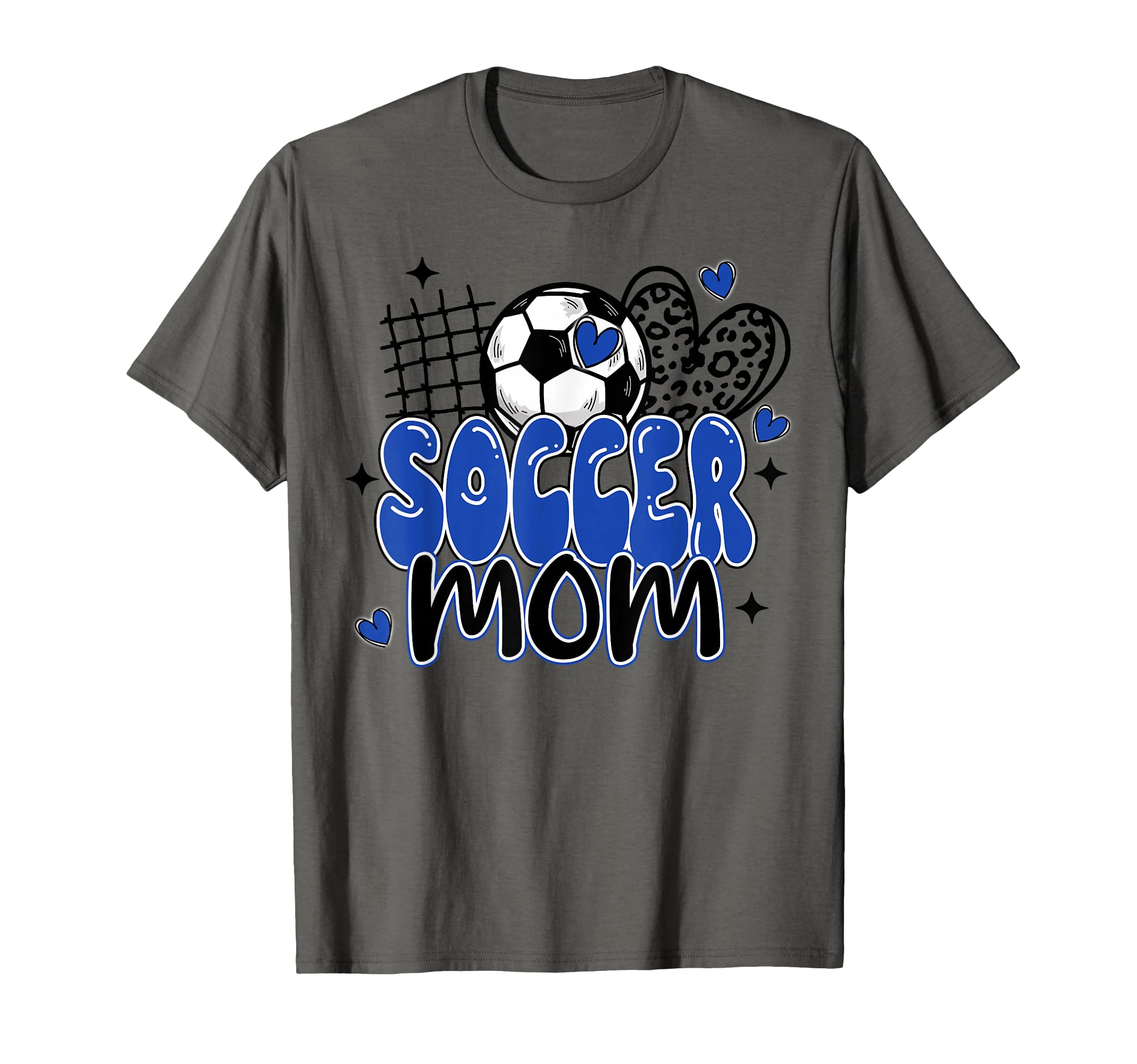Soccer Mom Leopard Funny Soccer Mama Mom T-Shirt - Custom Art Print Unisex - T-Shirt, Sweatshirt, Hoodie