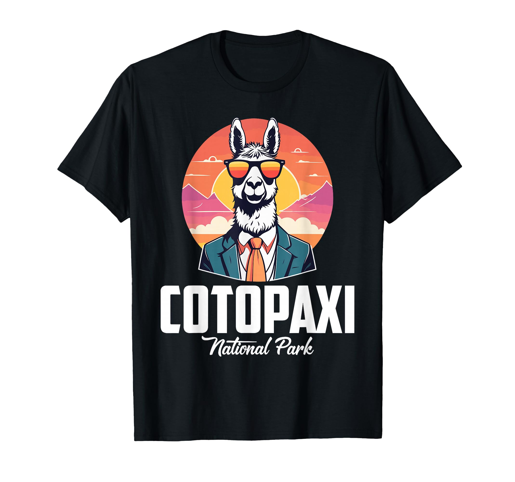 Funny Llama National Park Cotopaxi T-Shirt - Graphic Print Men Women - T-Shirt, Sweatshirt, Hoodie