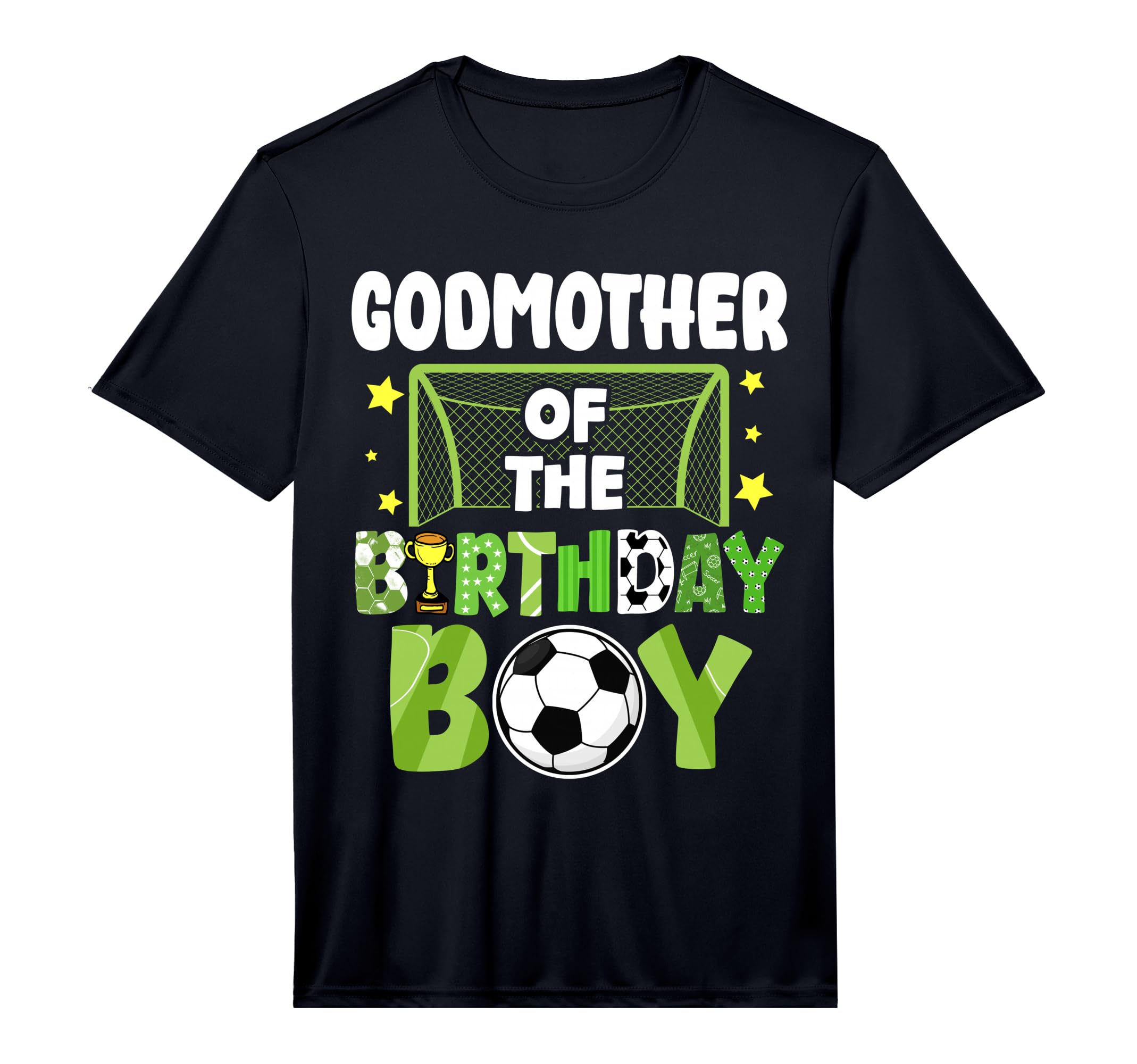 Mens Soccer Godmother Birthday Party T-Shirt - Minimalist Print for Adults - T-Shirt, Sweatshirt, Hoodie