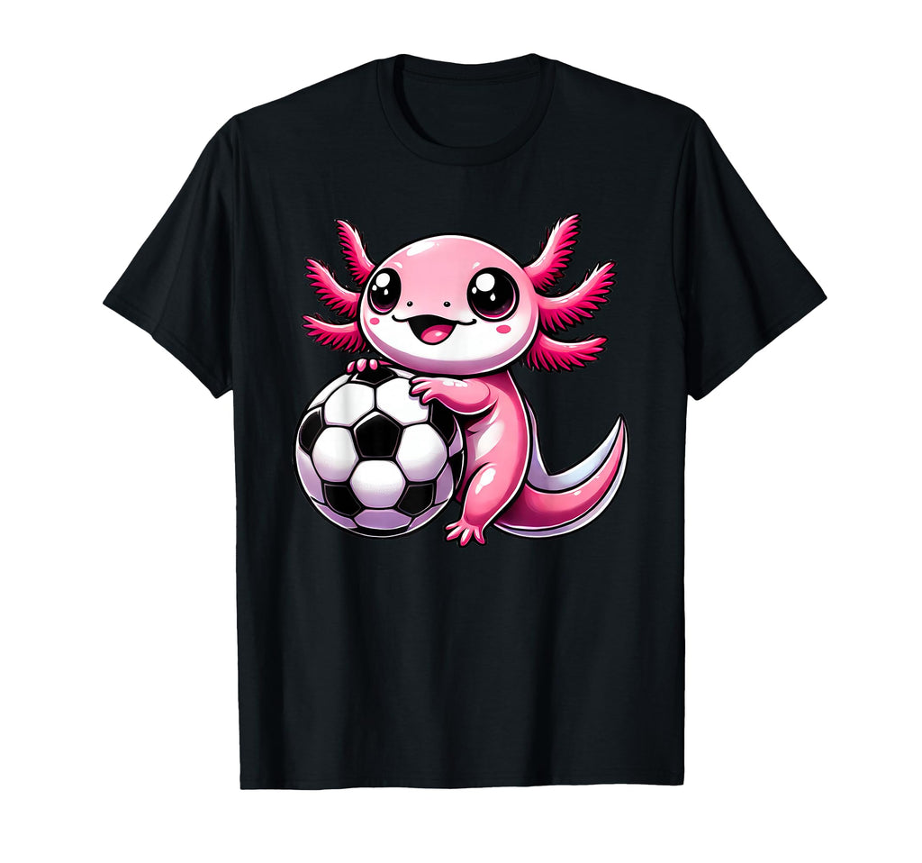 Axolotl Soccer Axolotls Hoodie - Aesthetic Graphic for Adults - T-Shirt, Sweatshirt, Hoodie