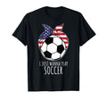 I Just Wanna Play Soccer Bandana Ball T-Shirt - Minimalist Print Men Women - T-Shirt, Sweatshirt, Hoodie