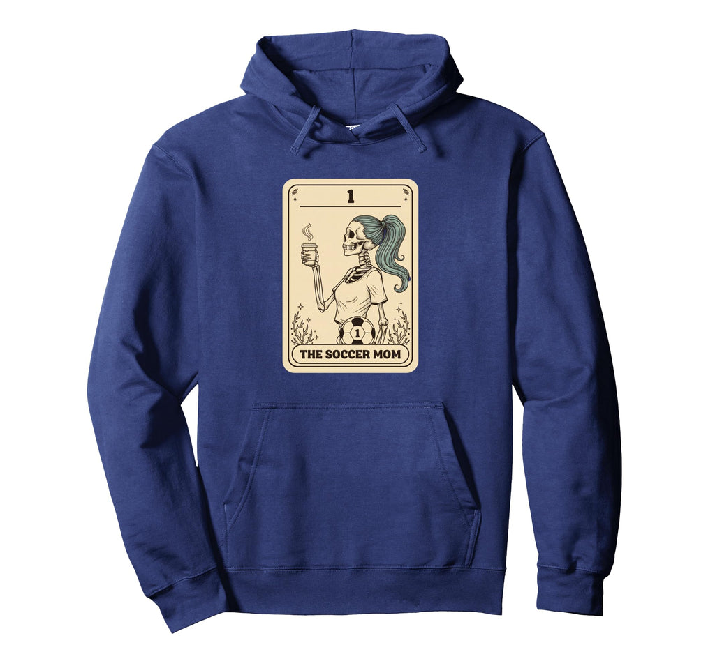 Soccer Mom Skeleton Coffee Hoodie - Fun Novelty Design Men Women - T-Shirt, Sweatshirt, Hoodie