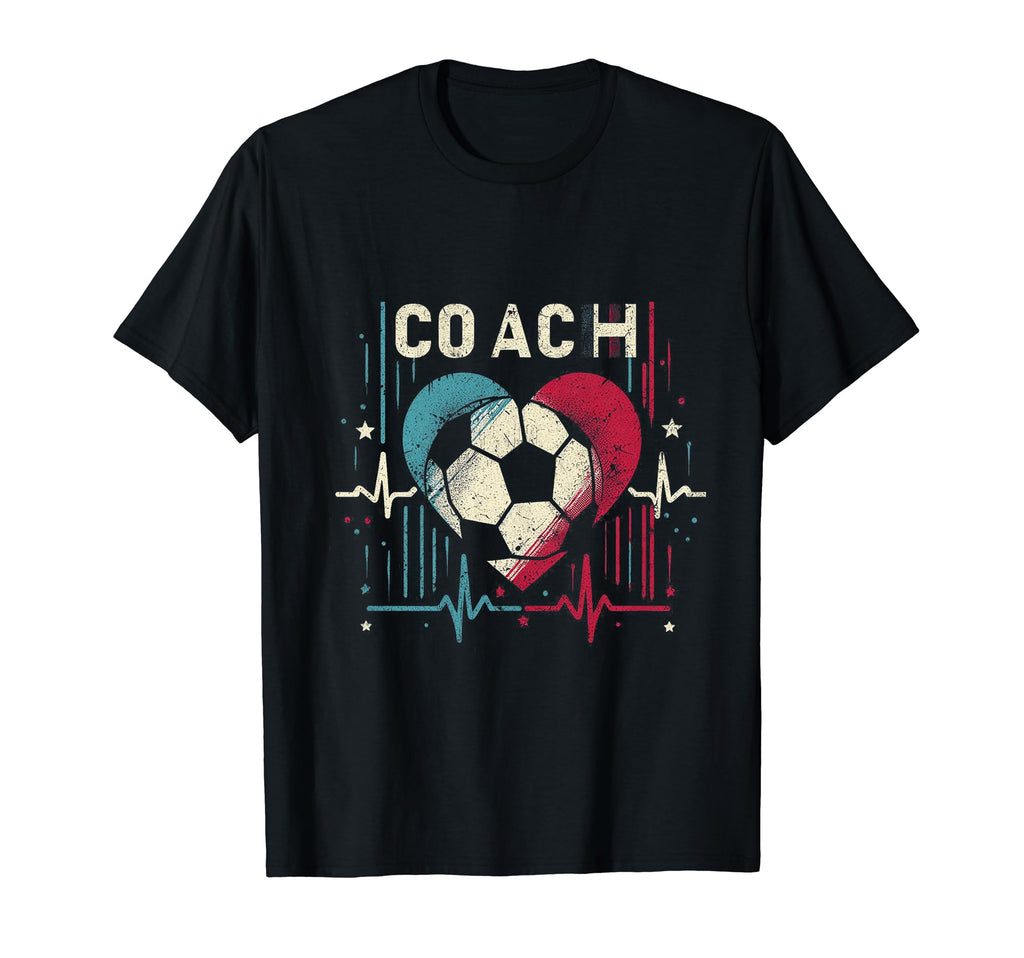 Soccer Coach Training Heart Beat T-Shirt - Streetwear Style for Adults - T-Shirt, Sweatshirt, Hoodie