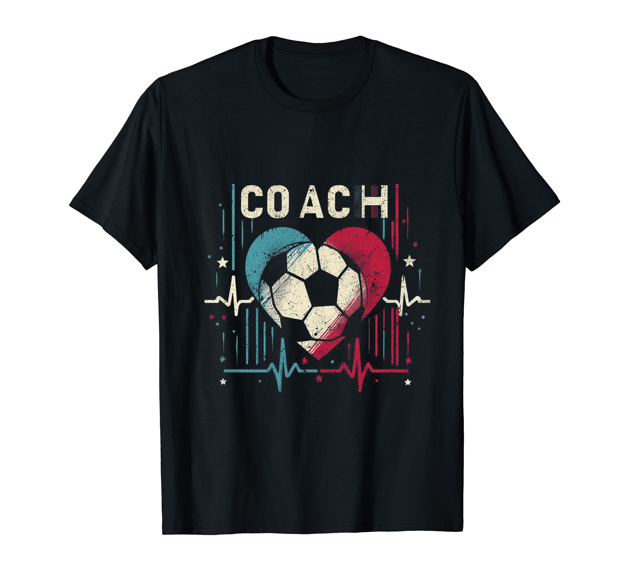Soccer Coach Training Heart Beat T-Shirt - Streetwear Style for Adults - T-Shirt, Sweatshirt, Hoodie