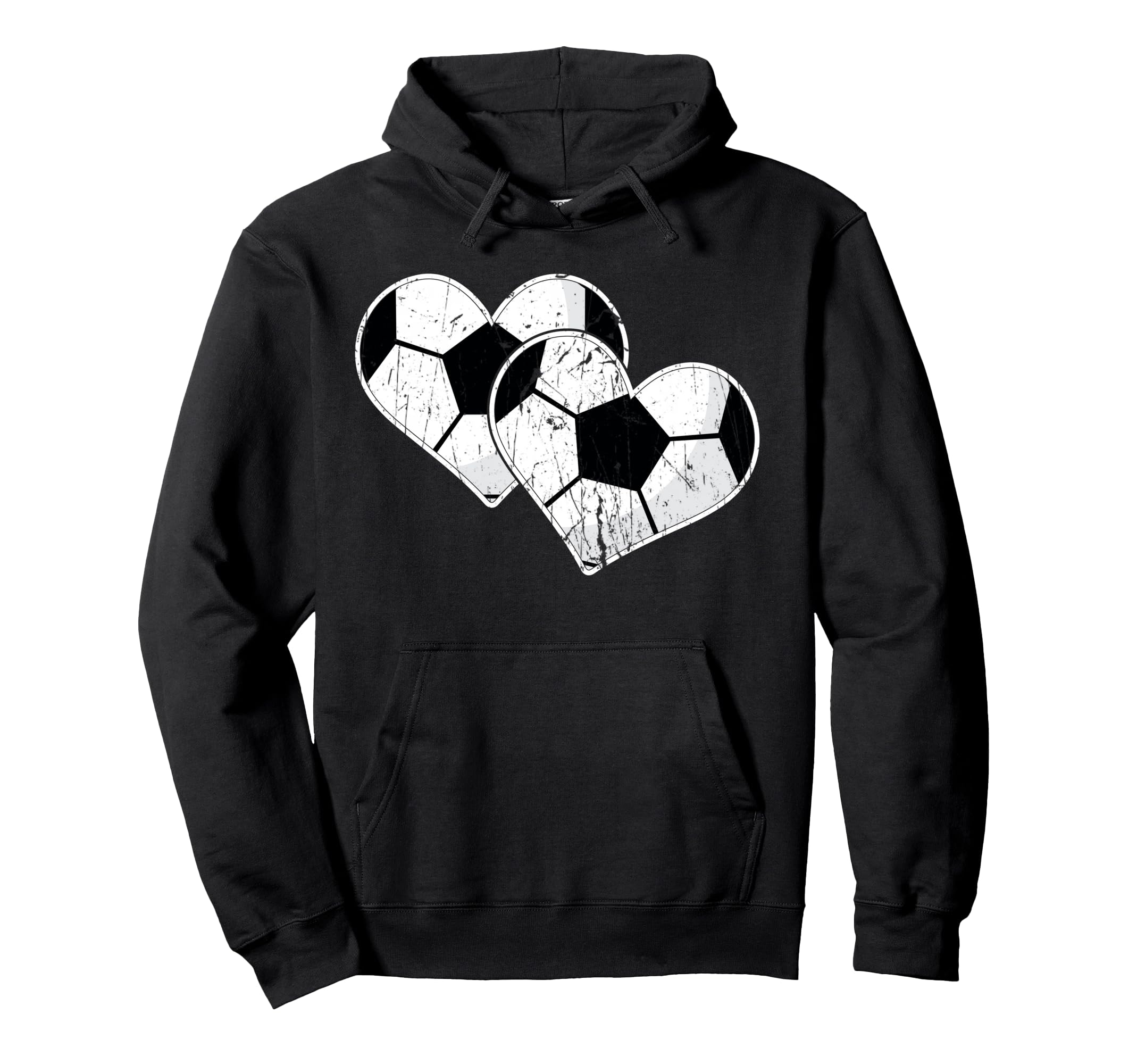 Soccer Hearts Ball Play Sports Gift Love T-Shirt - Graphic Print Men Women - T-Shirt, Sweatshirt, Hoodie