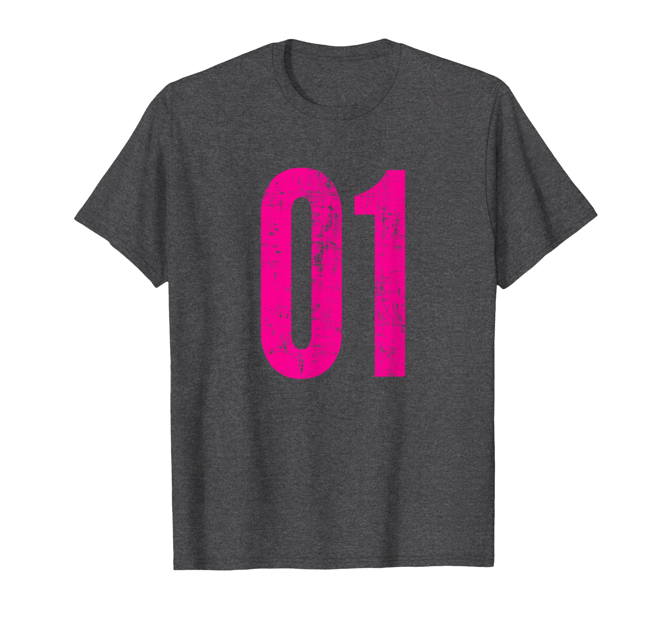 Number 01 One Distressed Sport Team T-Shirt - Unique Graphic for Adults - T-Shirt, Sweatshirt, Hoodie