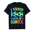 I Kicked 100 Days School Soccer Tie T-Shirt - Aesthetic Graphic Men Women - T-Shirt, Sweatshirt, Hoodie