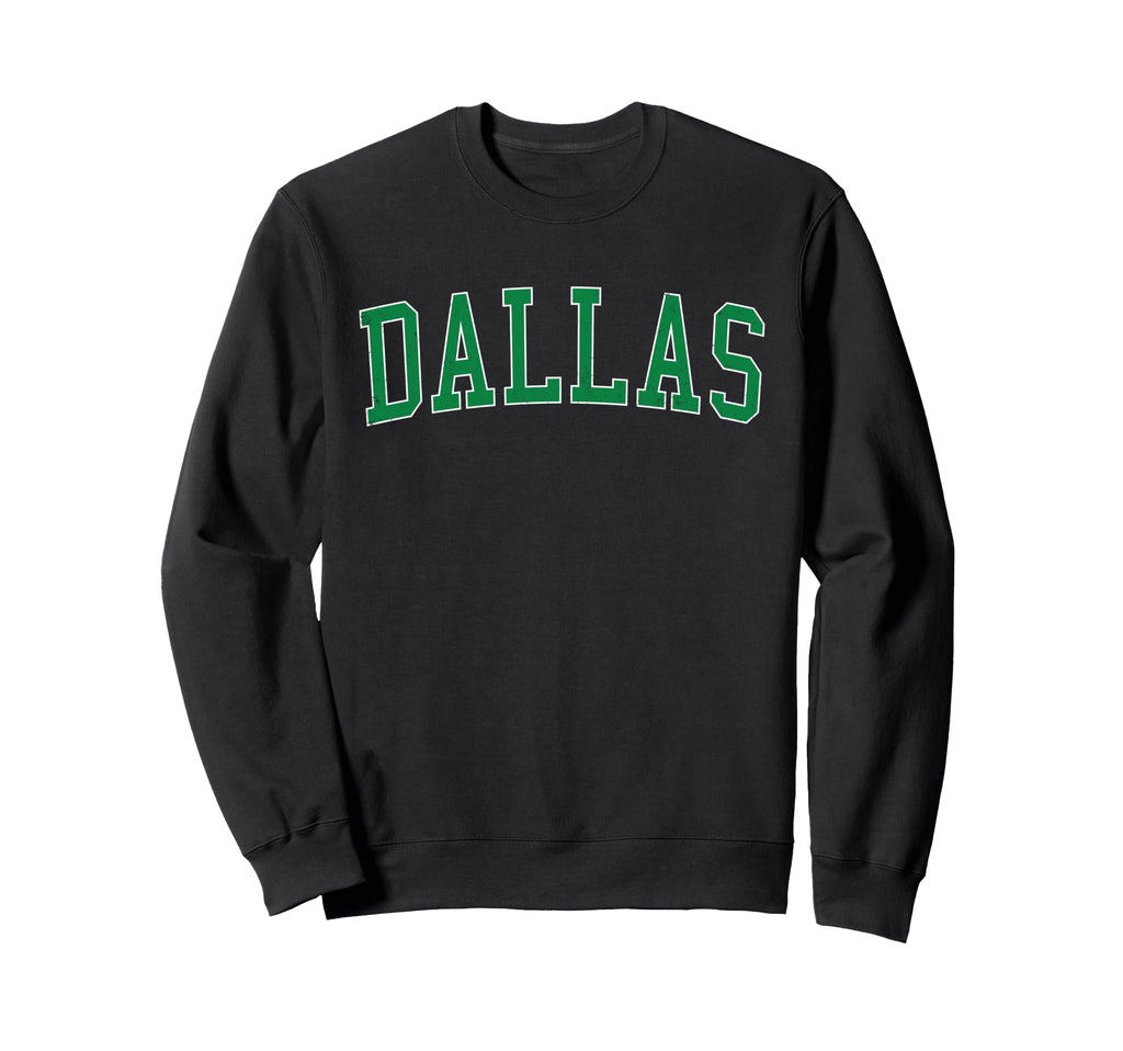 Dallas Or Distressed Green Varsity Sweatshirt - Custom Art Print for Adults - T-Shirt, Sweatshirt, Hoodie
