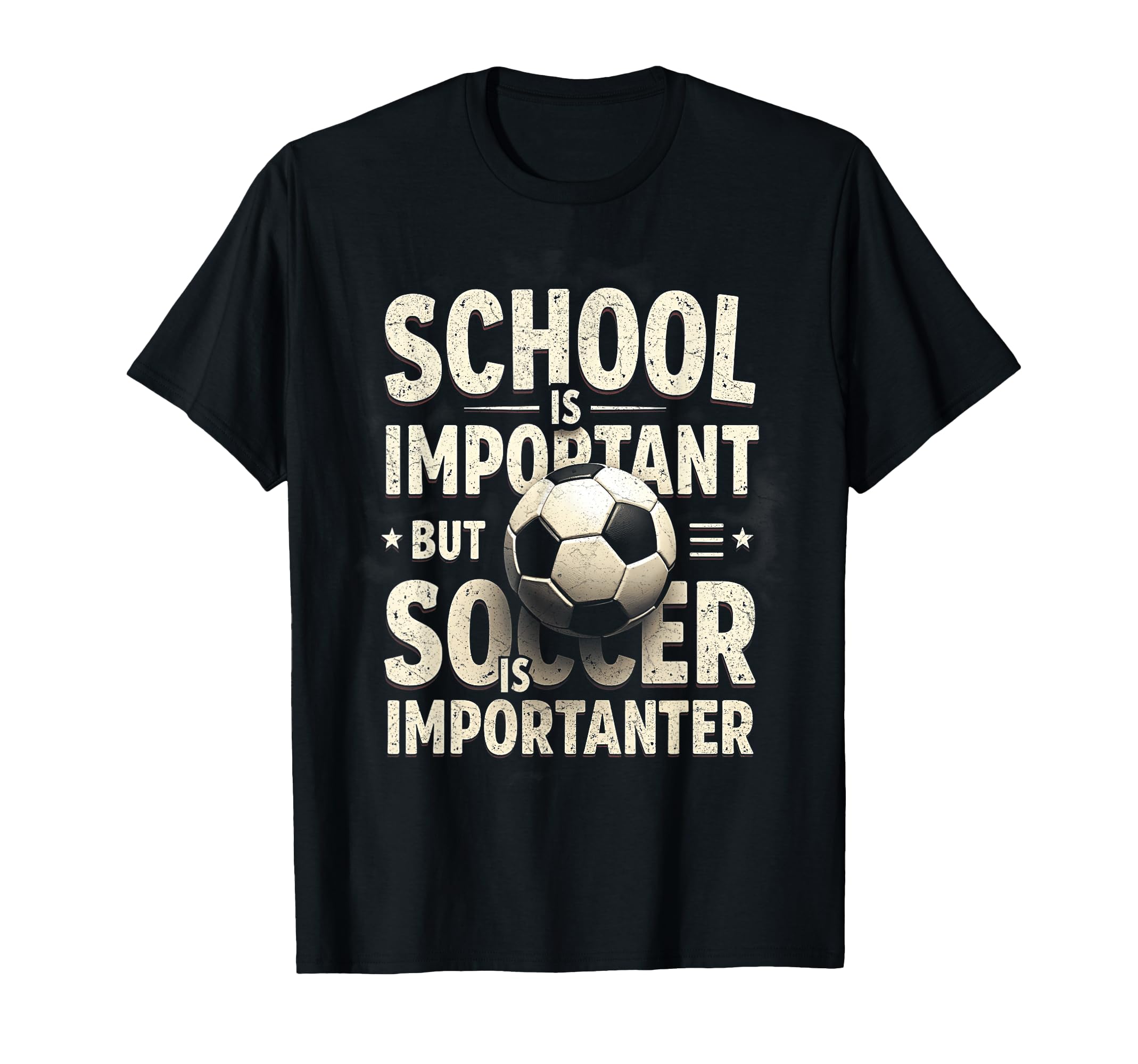 School Is Important But Soccer T-Shirt - Fun Novelty Design Unisex - T-Shirt, Sweatshirt, Hoodie