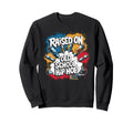 Raised Old School Hip Hop Cassette Sweatshirt - Graphic Print for Adults - T-Shirt, Sweatshirt, Hoodie