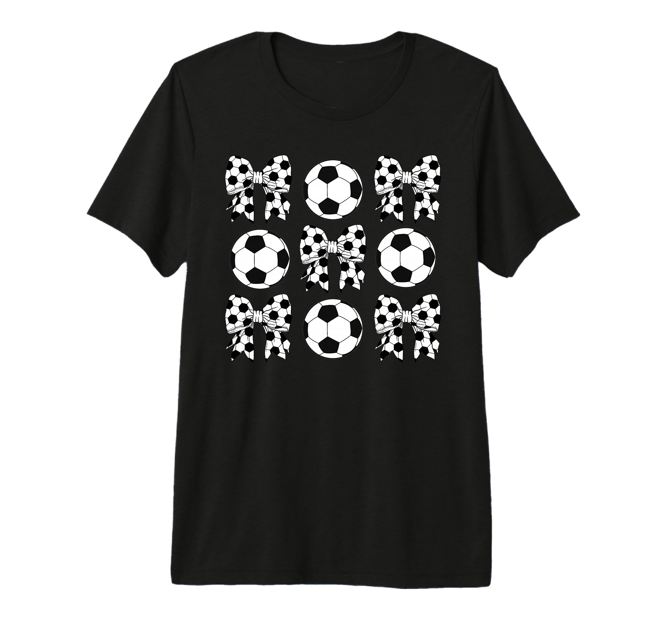 Soccer Coquette Bow Funny Soccer Ball T-Shirt - Novelty Apparel Men Women - T-Shirt, Sweatshirt, Hoodie