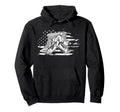 Ice Hockey Goalie American Flag Hockey Hoodie - Streetwear Style Men Women - T-Shirt, Sweatshirt, Hoodie