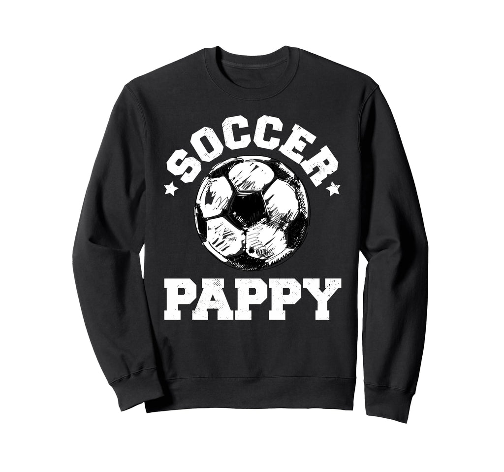 Soccer Pappy Soccer Ball Distressed Sweatshirt - Unique Graphic Men Women - T-Shirt, Sweatshirt, Hoodie
