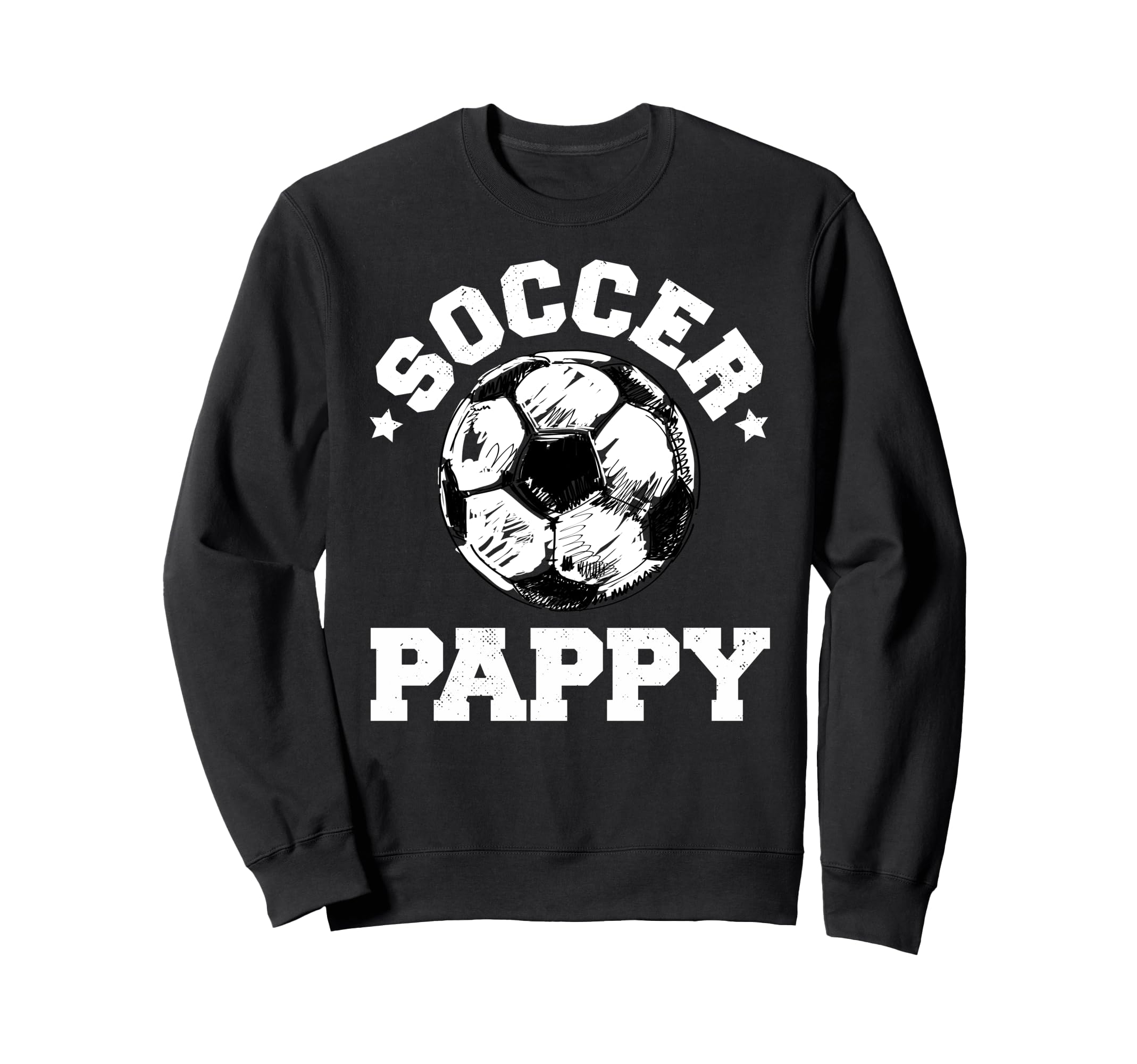 Soccer Pappy Soccer Ball Distressed Sweatshirt - Unique Graphic Men Women - T-Shirt, Sweatshirt, Hoodie