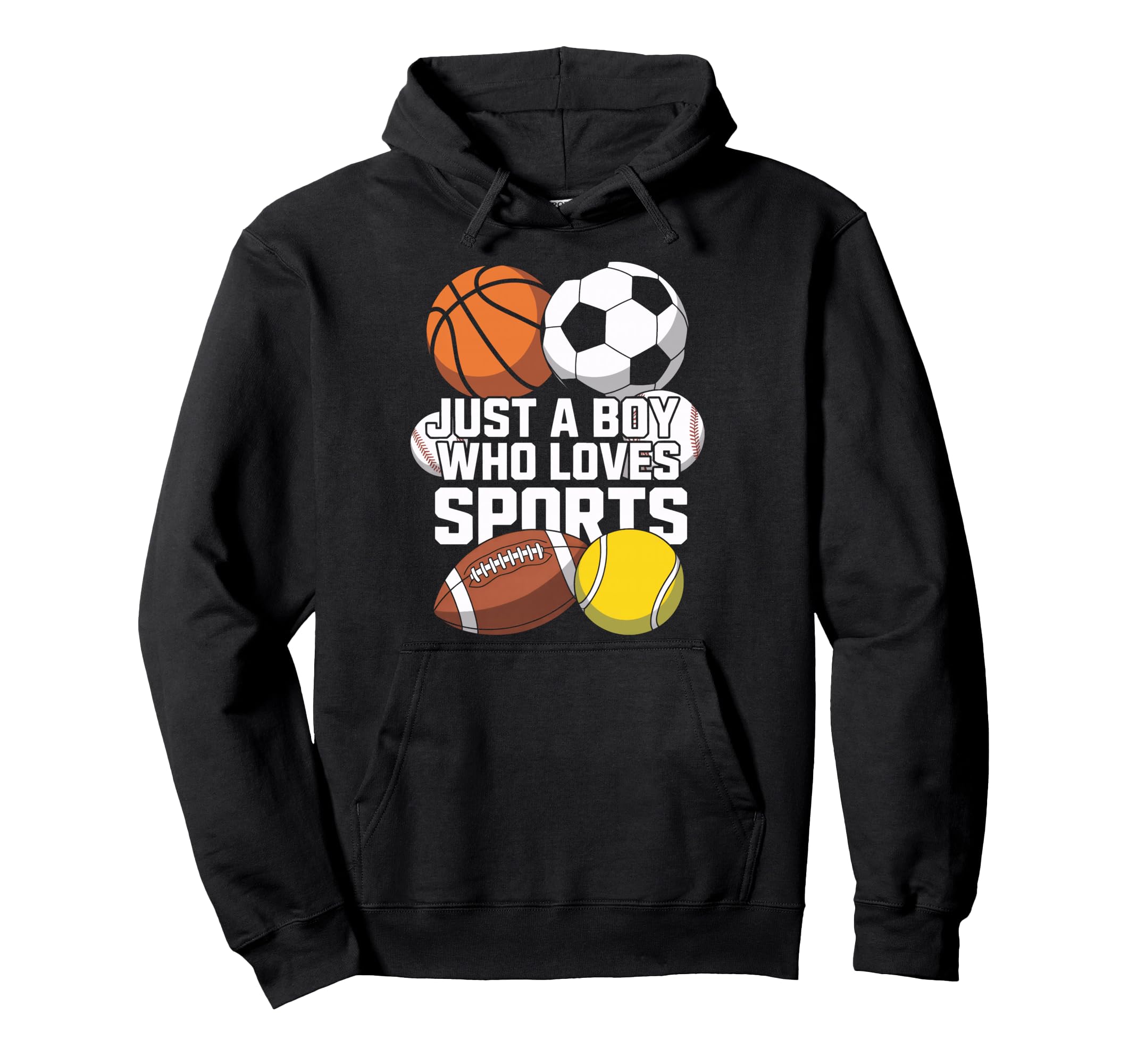 Just Who Loves Sports Baseball Soccer Hoodie - Graphic Print for Adults - T-Shirt, Sweatshirt, Hoodie