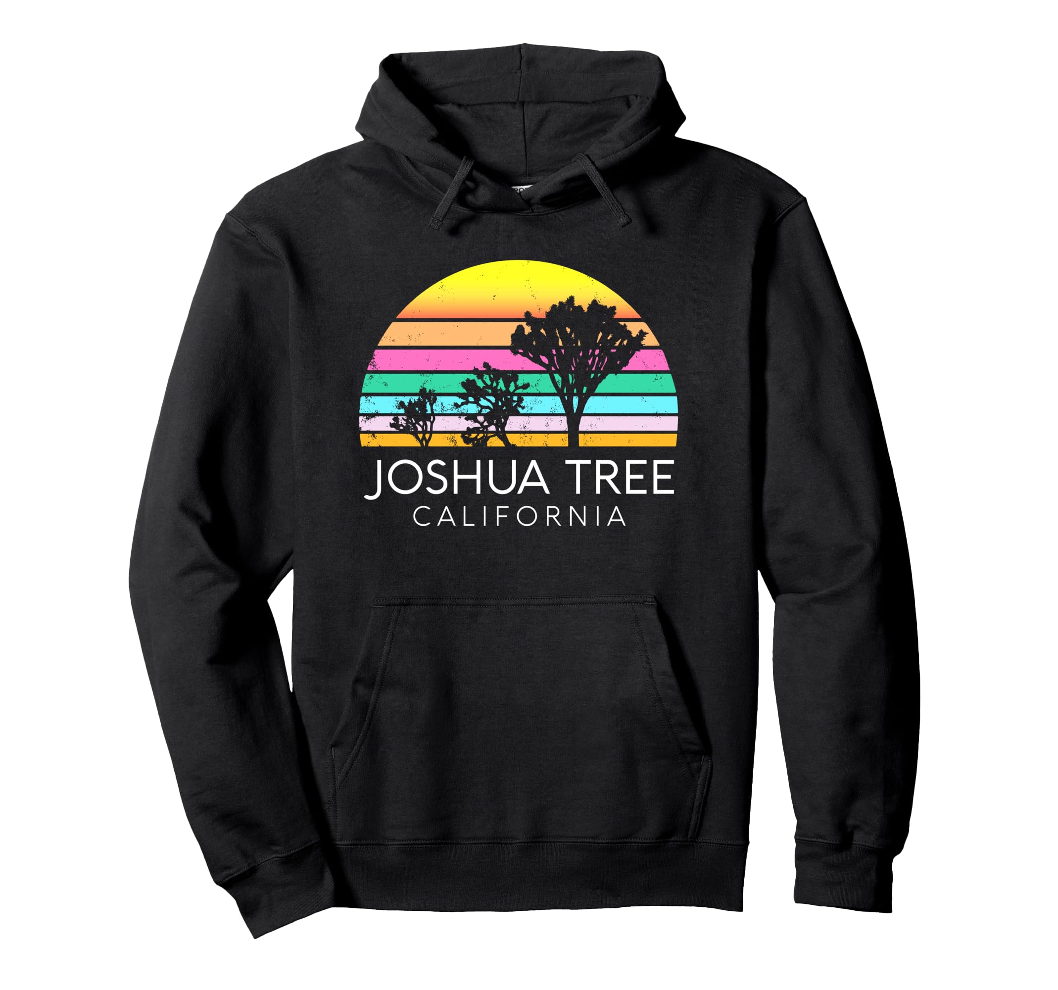 Joshua Tree California Camping Hoodie - Minimalist Print for Adults - T-Shirt, Sweatshirt, Hoodie