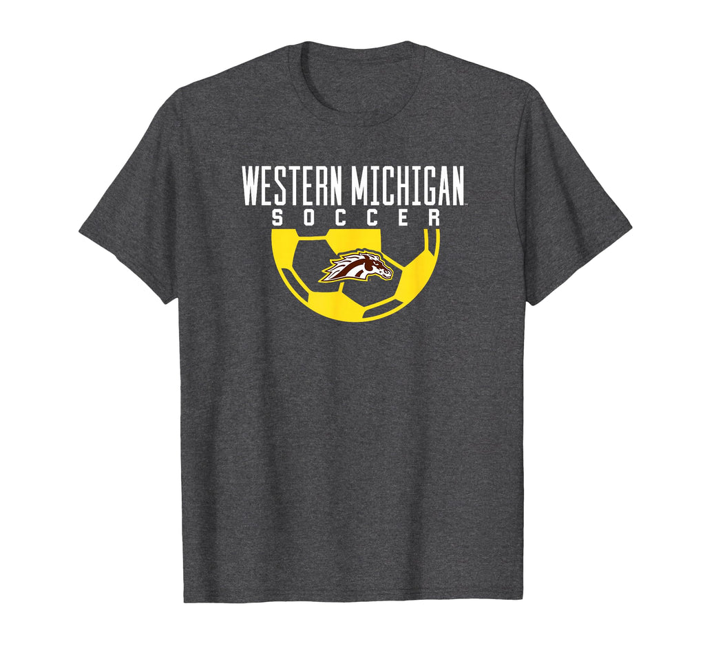 Western Michigan University Broncos Soccer T-Shirt - Unique Graphic Unisex - T-Shirt, Sweatshirt, Hoodie