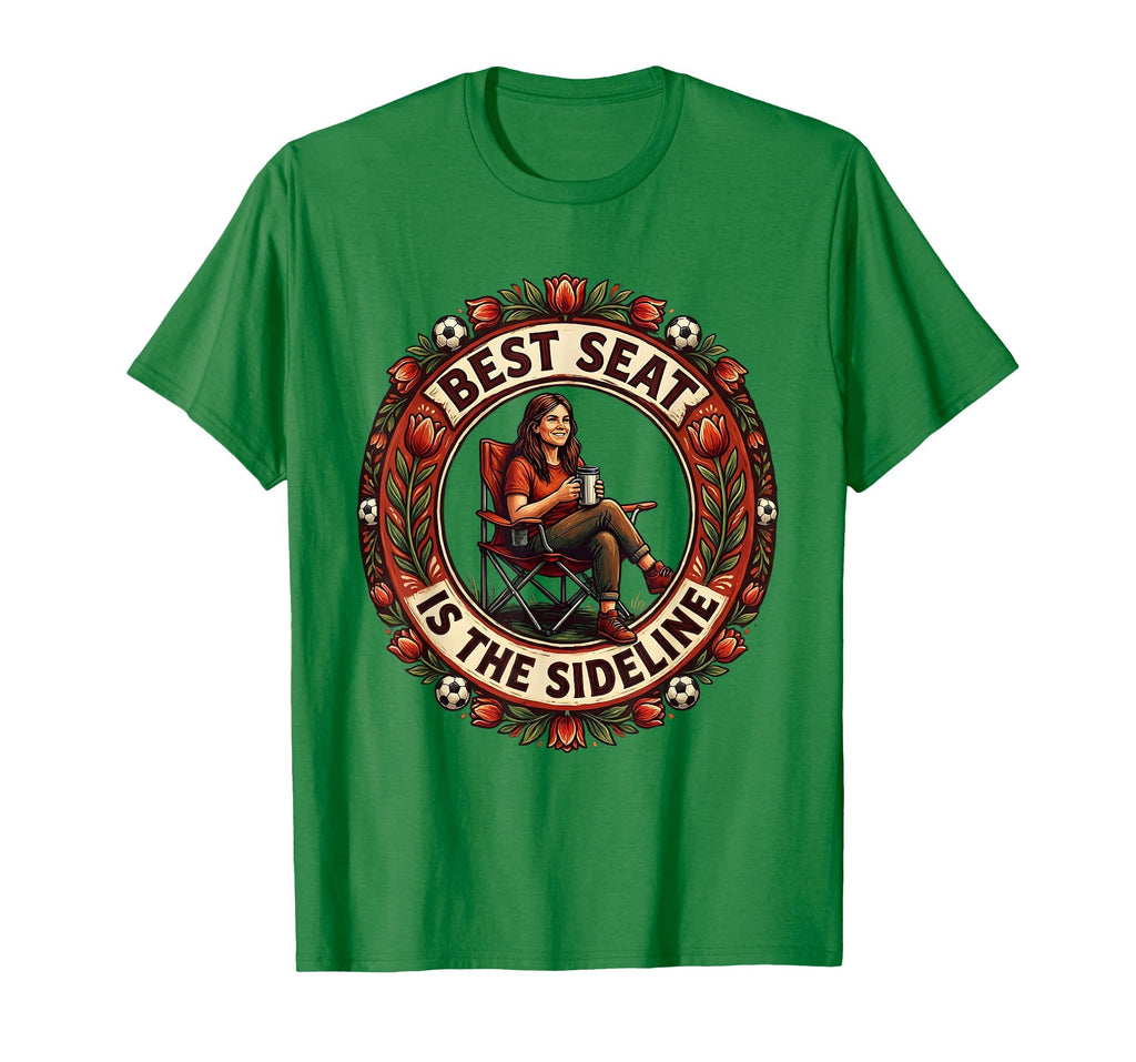 Best Seat Is Sideline Soccer Mom T-Shirt - Minimalist Print Men Women - T-Shirt, Sweatshirt, Hoodie