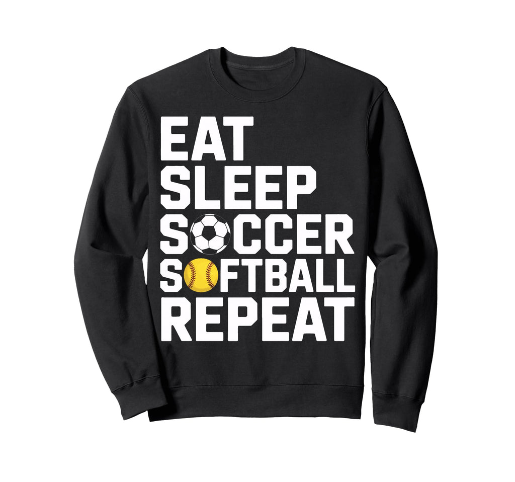 Athlete Eat Sleep Soccer Repeat Sweatshirt - Graphic Print for Adults - T-Shirt, Sweatshirt, Hoodie