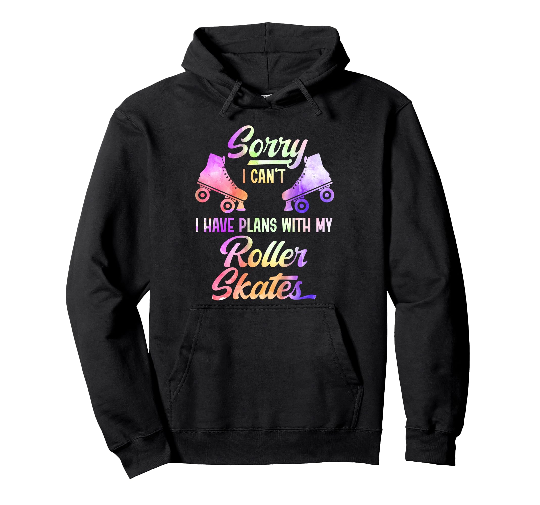 Roller Skating Skate 1970S Sorry I Cant I Hoodie - Graphic Print Unisex - T-Shirt, Sweatshirt, Hoodie