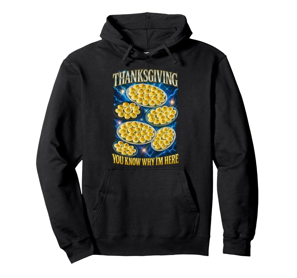Deviled Eggs Lover Thanksgiving 90S Hoodie - Fun Novelty Design Unisex - T-Shirt, Sweatshirt, Hoodie