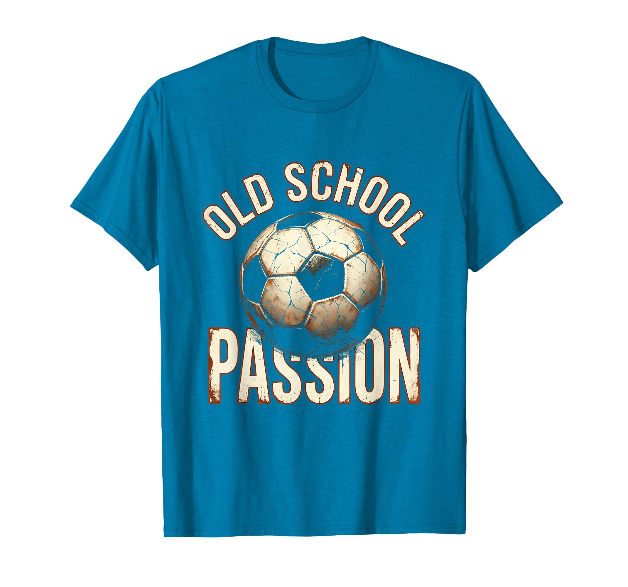 Soccer Ball Old School Passion T-Shirt - Casual Everyday Wear Unisex - T-Shirt, Sweatshirt, Hoodie