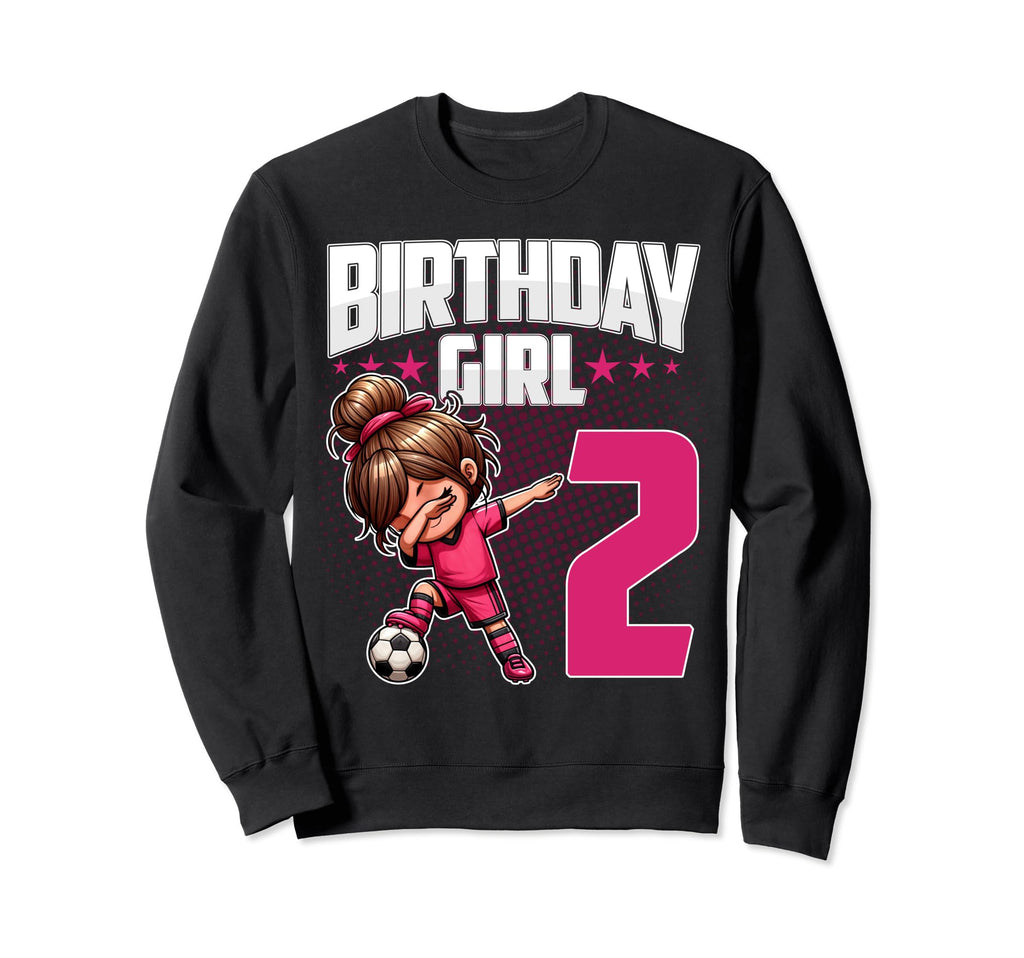 2Nd Birthday Soccer Dabbing 2 Years Sweatshirt - Fun Novelty Design Unisex - T-Shirt, Sweatshirt, Hoodie