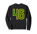 Green Yellow Sport Team Number 46 Sweatshirt - Streetwear Style Men Women - T-Shirt, Sweatshirt, Hoodie