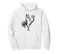 Funny Squirrel Playing Soccer Ball Hoodie - Custom Art Print Unisex - T-Shirt, Sweatshirt, Hoodie