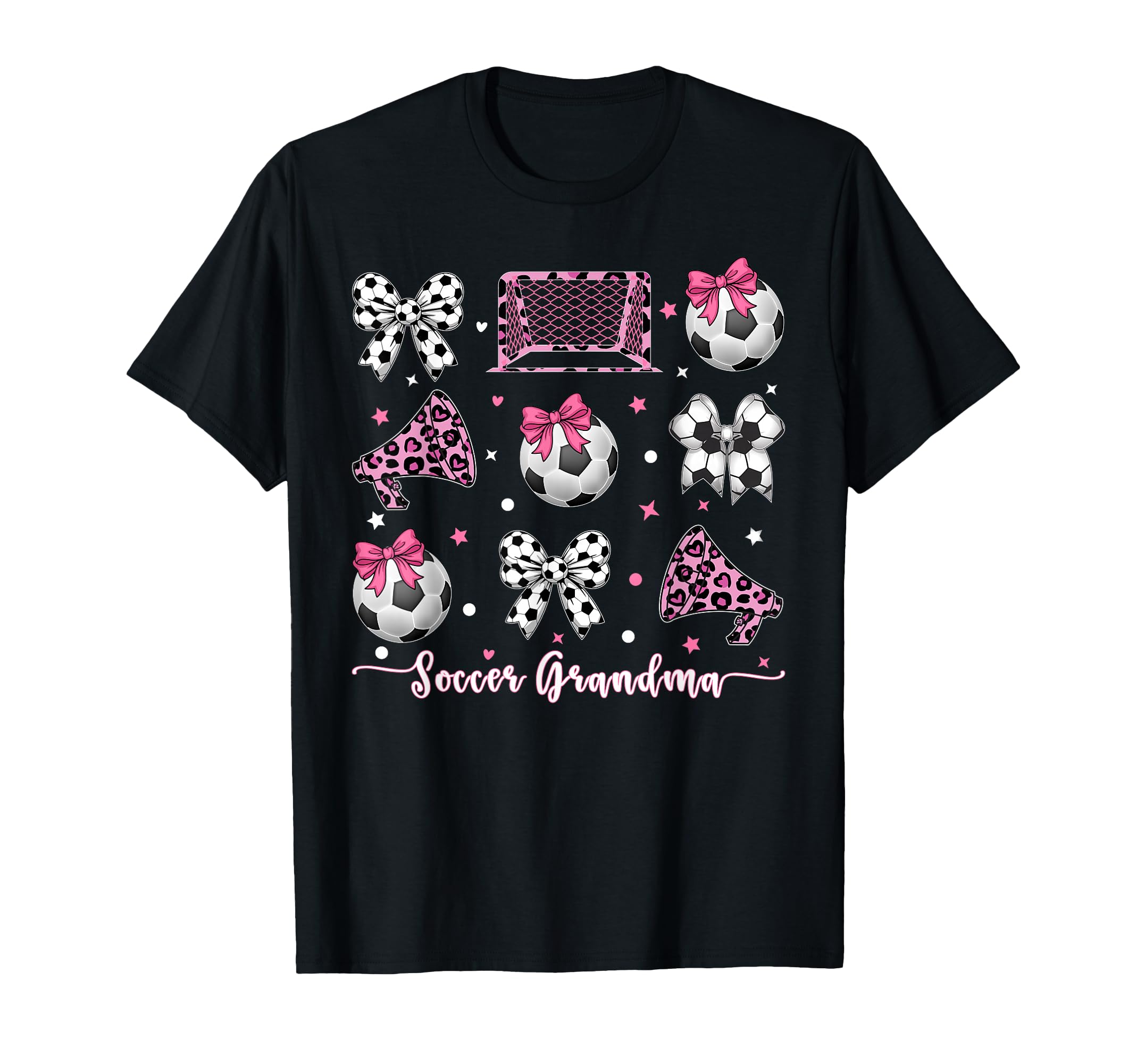 Coquette Bow Soccer Grandma Mothers T-Shirt - Casual Everyday Wear Unisex - T-Shirt, Sweatshirt, Hoodie