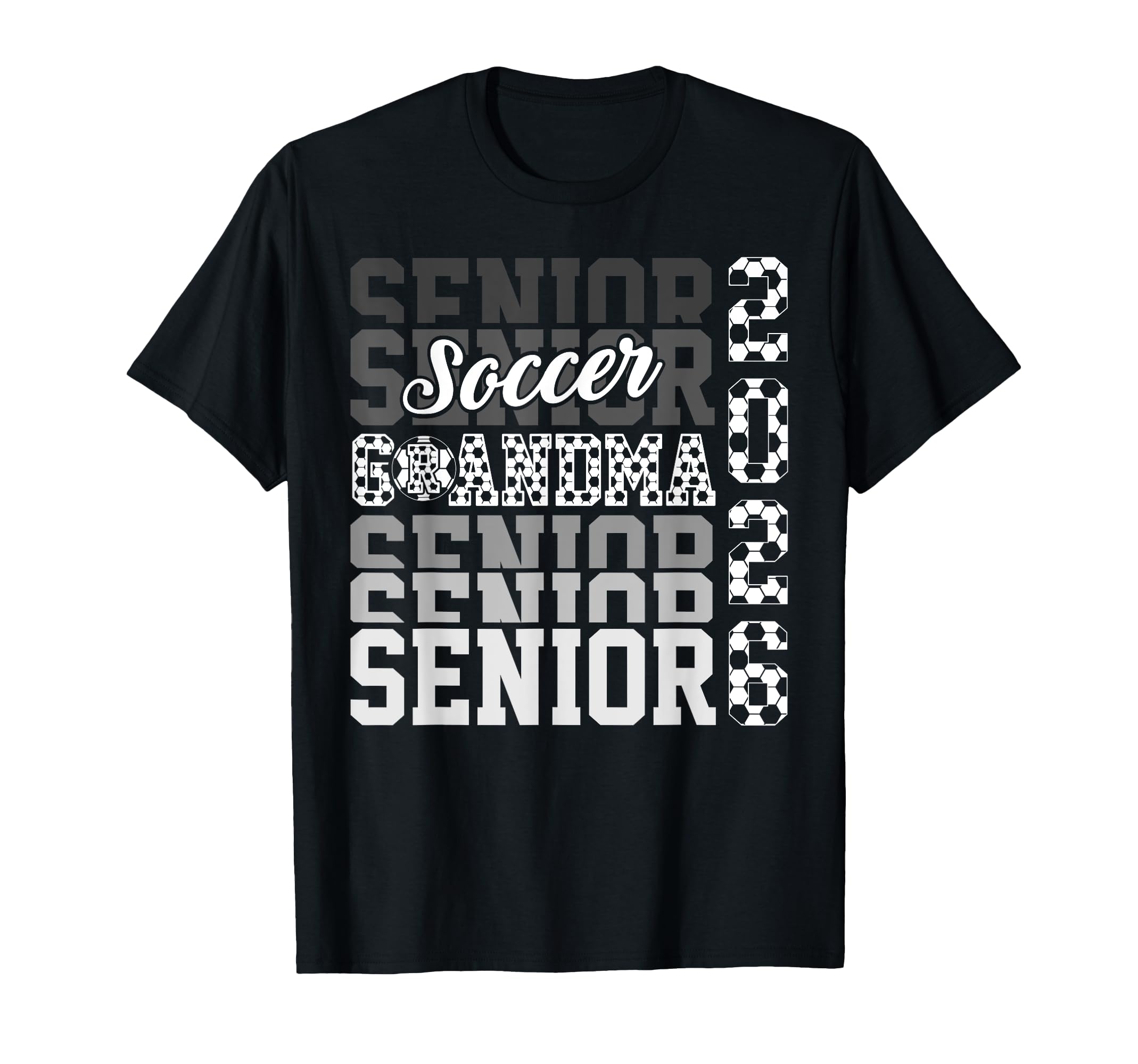 2026 Soccer Senior Grandma Graduation T-Shirt - Minimalist Print Unisex - T-Shirt, Sweatshirt, Hoodie