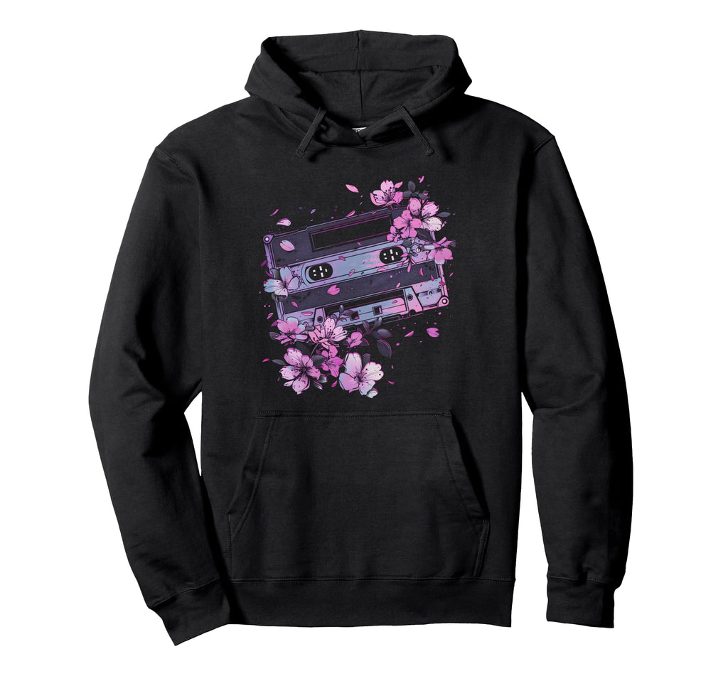 Japanese Cherry Blossom Aesthetic Hoodie - Trendy Graphic for Adults - T-Shirt, Sweatshirt, Hoodie