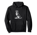 Dog Playing Soccer Illustration Simple Hoodie - Trendy Graphic Unisex - T-Shirt, Sweatshirt, Hoodie