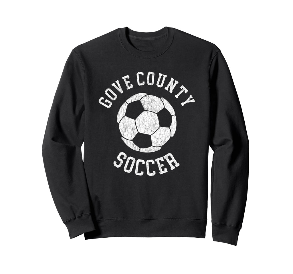 Gove County Soccer Distressed 90S Sweatshirt - Streetwear Style Unisex - T-Shirt, Sweatshirt, Hoodie