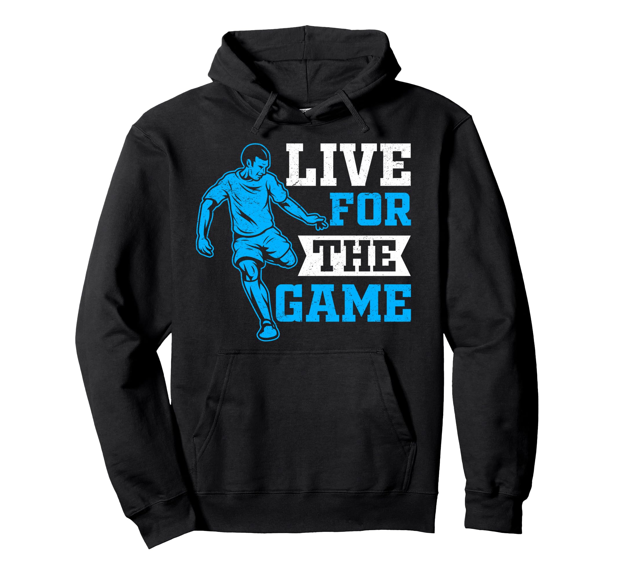 Soccer Live Game Player Athlete Hoodie - Minimalist Print Men Women - T-Shirt, Sweatshirt, Hoodie
