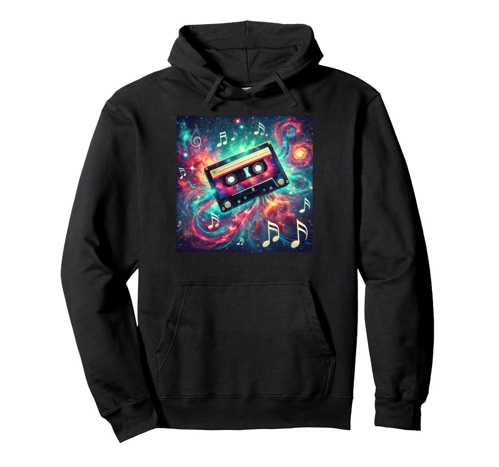 Cassette Tape Colorful Cassette Hip Hop Hoodie - Unique Graphic Unisex - T-Shirt, Sweatshirt, Hoodie