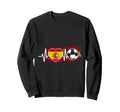 Spanish Football Heartbeat Spain Sweatshirt - Fun Novelty Design Men Women - T-Shirt, Sweatshirt, Hoodie