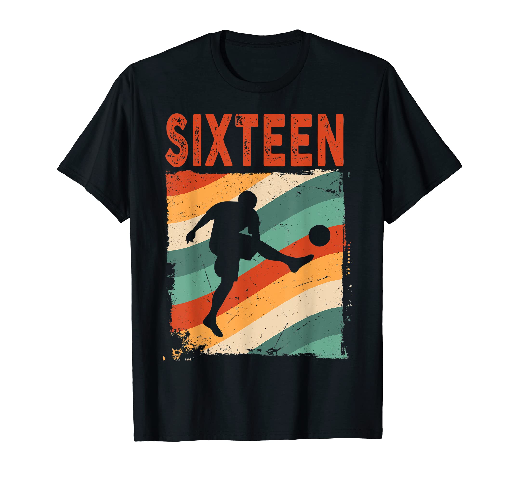 16Th Birthday Soccer 16 Years Old T-Shirt - Graphic Print Unisex - T-Shirt, Sweatshirt, Hoodie