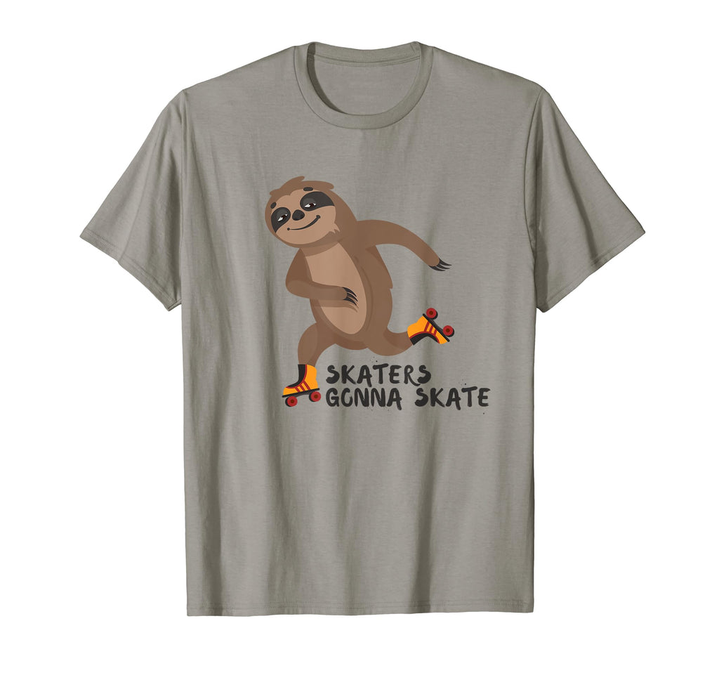 Happy Sloth Day 80S Skaters Gonna T-Shirt - Aesthetic Graphic Men Women - T-Shirt, Sweatshirt, Hoodie
