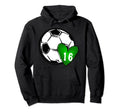 Womens Custom Soccer Mom Number 16 Hoodie - Fun Novelty Design Men Women - T-Shirt, Sweatshirt, Hoodie