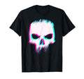 Aesthetic Skull Glitch Minimal Pastel T-Shirt - Unique Graphic Men Women - T-Shirt, Sweatshirt, Hoodie
