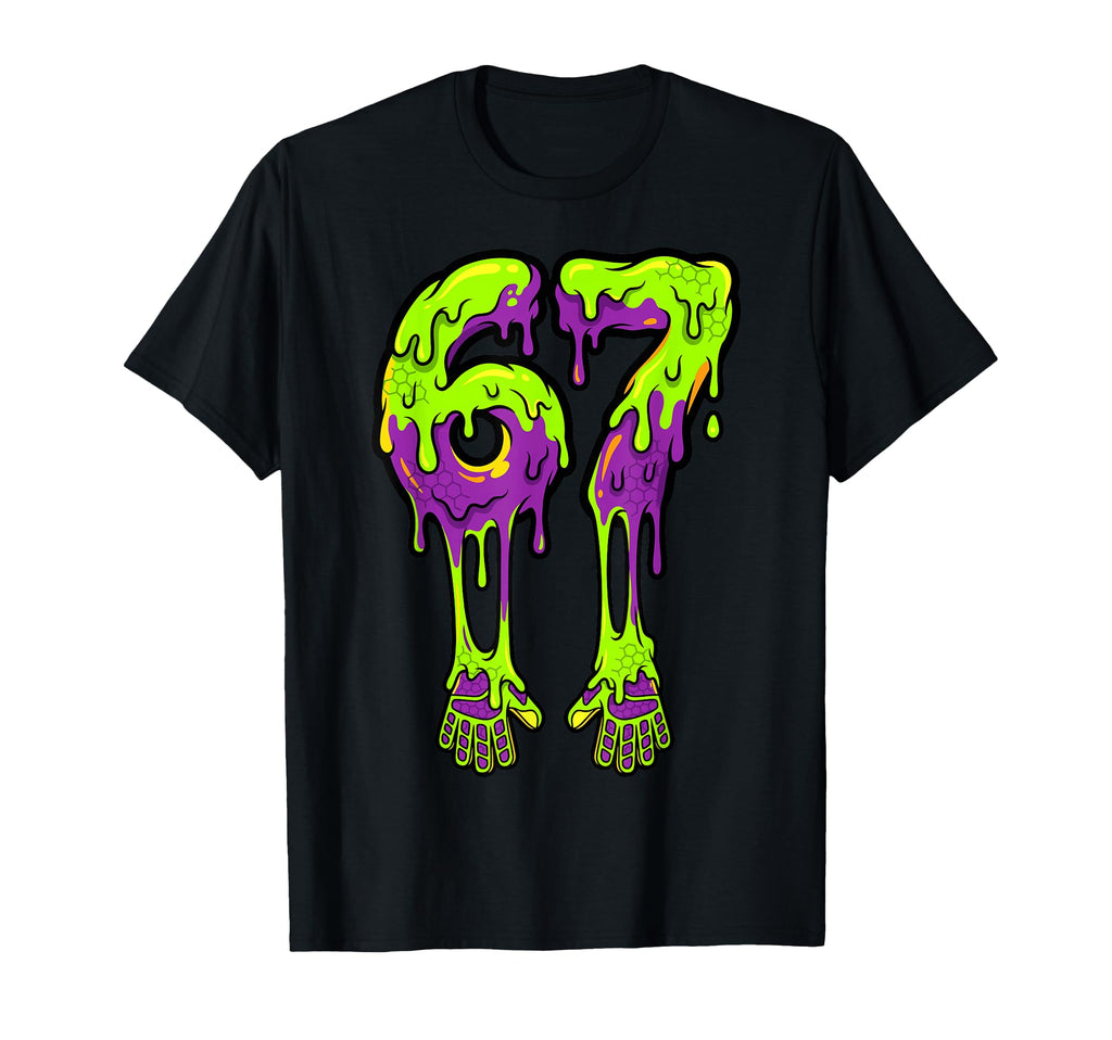 Slime Drip 67 Soccer Goalie Gloves T-Shirt - Trendy Graphic for Adults - T-Shirt, Sweatshirt, Hoodie