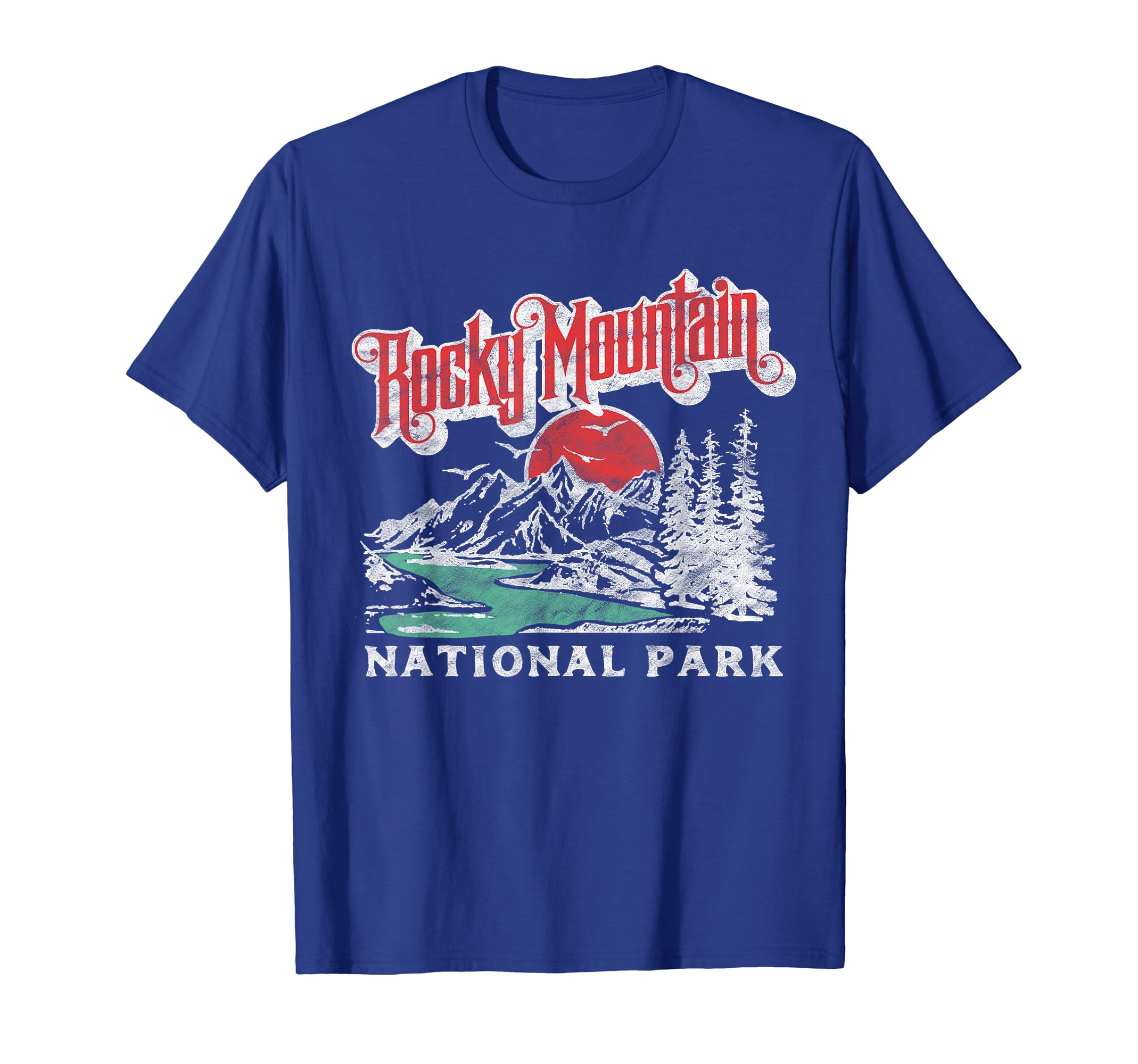 Rocky Mountain National Park 80S T-Shirt - Casual Everyday Wear Men Women - T-Shirt, Sweatshirt, Hoodie