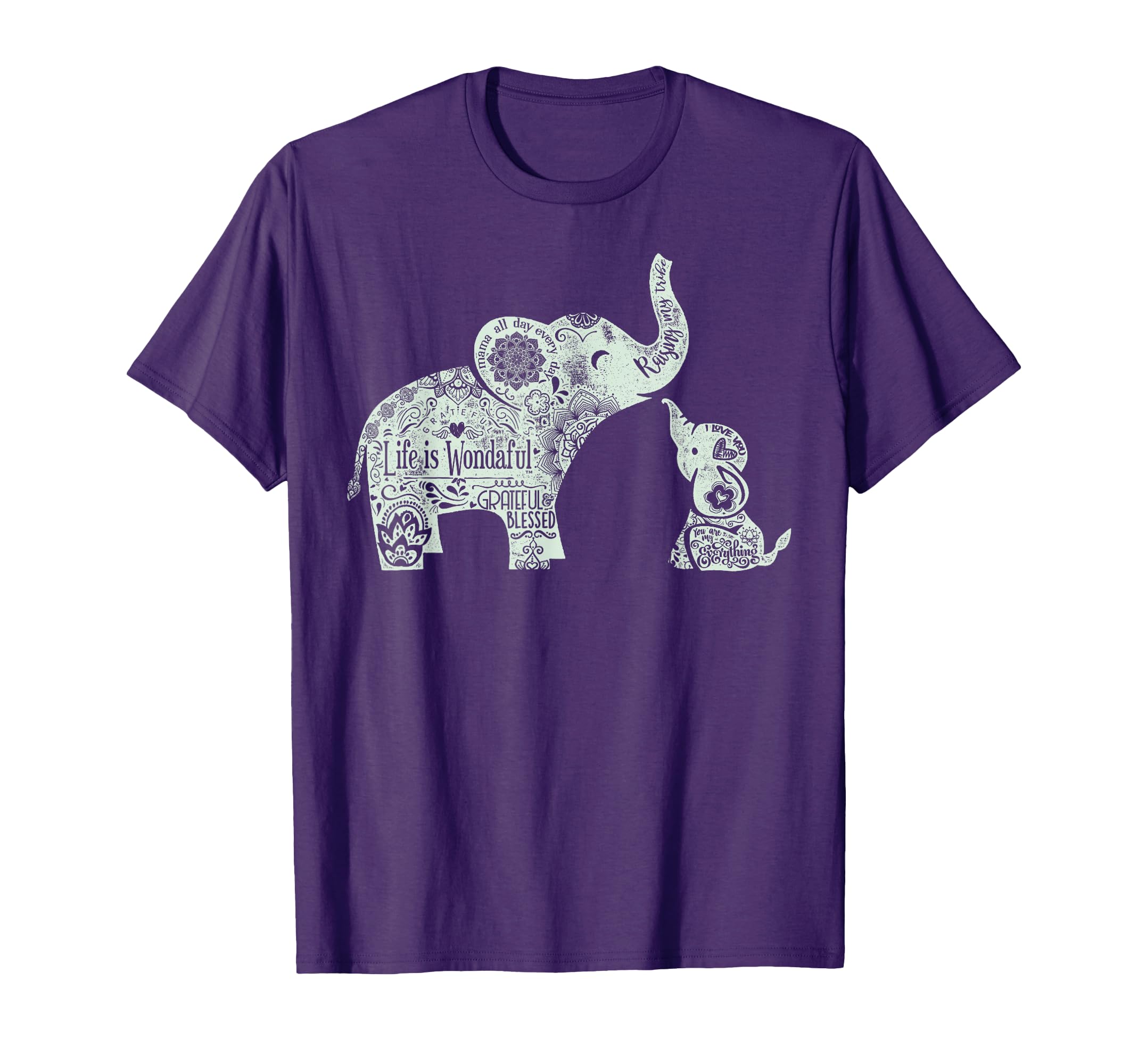 Mama And Elephants T-Shirt - Minimalist Print for Adults - T-Shirt, Sweatshirt, Hoodie