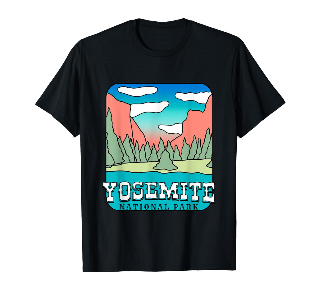Yosemite National Park Souvenir Mountain T-Shirt - Trendy Graphic Unisex - T-Shirt, Sweatshirt, Hoodie