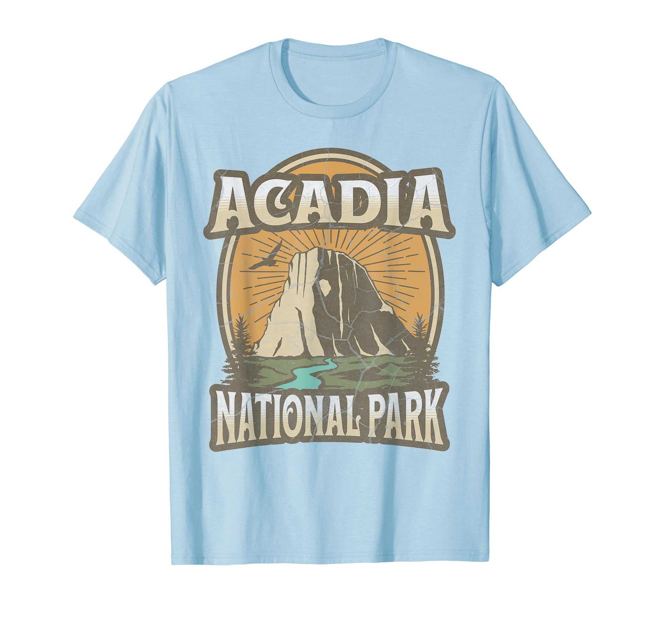 Acadia National Park Maine Usa Outdoor T-Shirt - Minimalist Print Men Women - T-Shirt, Sweatshirt, Hoodie
